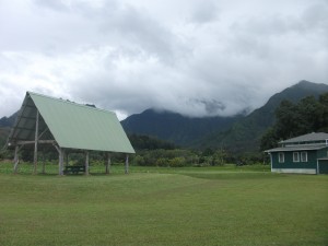 The view from in back of Maka'ala's office. In case I didn't mention it, "Jurassic Park" was filmed on Kaua'i, as was some of "Gilligan's Island."