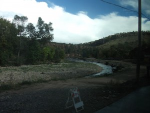 The St. Vrain watershed under more normal conditions during our visit.