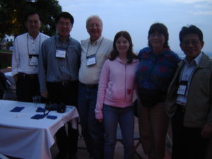 One of the special pleasures of my position was the opportunity every summer to attend the Natural Hazards Conference in Colorado. Here, along with my wife, Jean, and daughter, Anna, in 2007, are some visitors from Taiwan whom I had met during a conference there the year before.